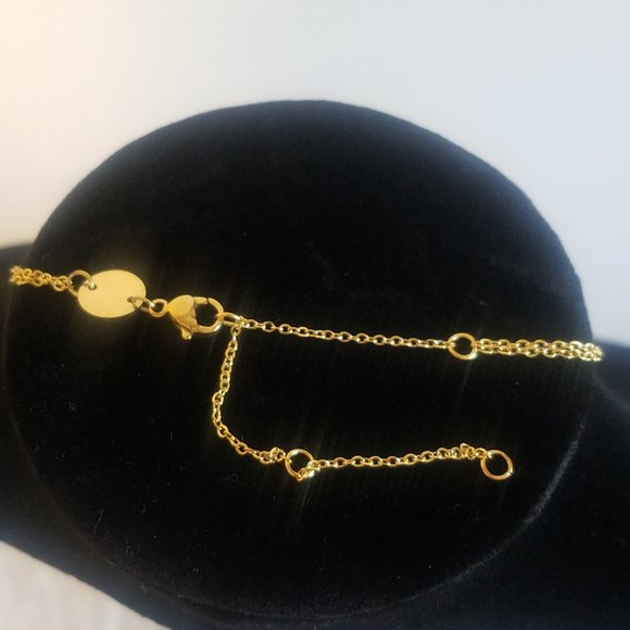 Star Double Necklace Gold-Plated - Picture 6 of 6